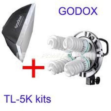 Godox TL-5K 5in1 E27 Socket Studio 5-In-1 Bulb Head Multi-Holder Tricolor Light Camera Photography Lighting TL-5